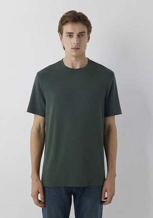 Yeşil Basic Tişört 0620096-71602