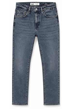 M00351A4232 Marcus Dark Indigo Str Jean Pantolon Erkek Kot Pantolon LACİVERT