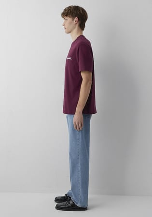 İstanbul Baskılı Bordo Tişört 0620233-70425