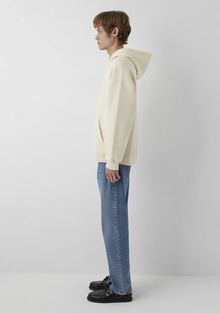 Mavi Logo Kapüşonlu Bej Sweatshirt 0S20036-70072