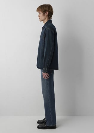 Cepli Lacivert Denim Gömlek 0220353-18790