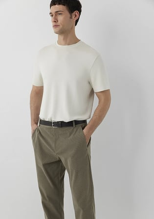 Modal Karışımlı Bej Basic Tişört 0620096-70134