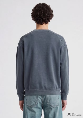 Mavi Logo Baskılı Antrasit Sweatshirt 0S20035-80776