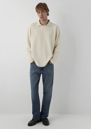 Bej Polo Sweatshirt 0S20028-70072