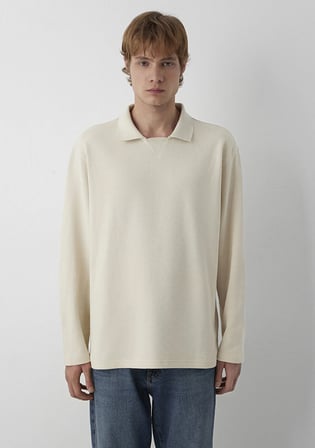 Bej Polo Sweatshirt 0S20028-70072