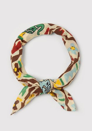 Fil Baskılı Ekru Bandana 1920306-33004