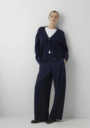 Çizgili Lacivert Pantolon 1022762-91658