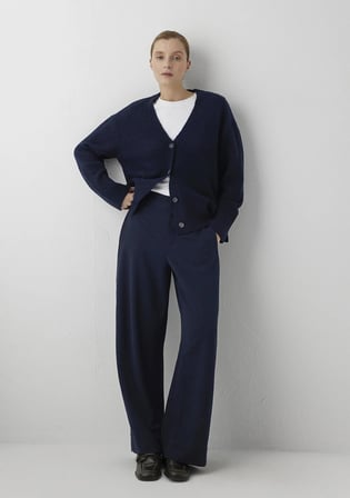 Çizgili Lacivert Pantolon 1022762-91658