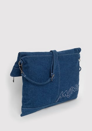 MVJNS Nakışlı Denim Omuz Çantası 0920432-30761