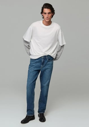 174 90lar Classic Indigo Mavisi Jean Pantolon 0021201-A6388