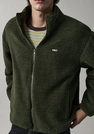 Mavi Logo Baskılı Yeşil Sweatshirt 0S20135-80714