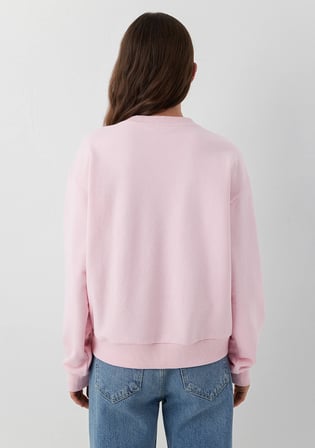 Kedi Baskılı Pembe Sweatshirt 1S20086-71008
