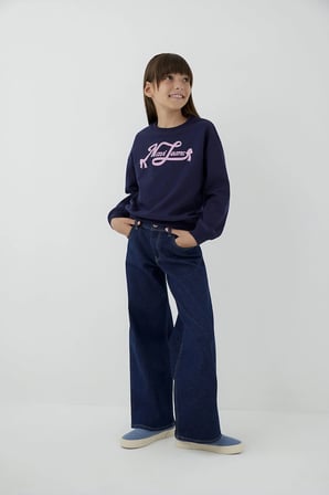 Mavi Baskılı Lacivert Sweatshirt 7S20016-84371