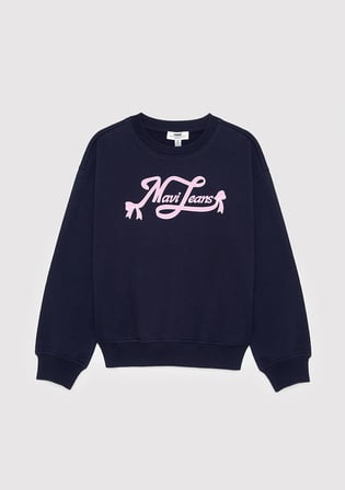 Mavi Baskılı Lacivert Sweatshirt 7S20016-84371