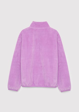 Fermuarlı Mor Polar Sweatshirt 7S20017-82955