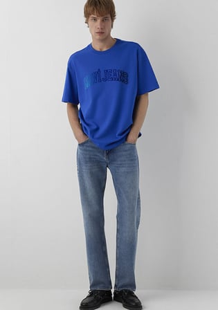Mavi Jeans Baskılı Mavi Tişört 0620349-70896