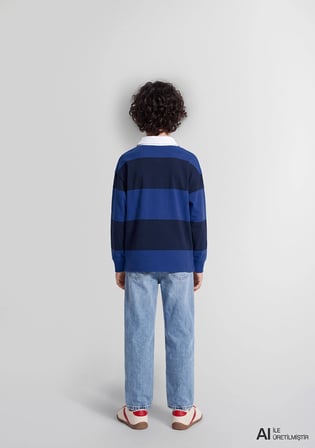 Mavi Logo Baskılı Mavi Sweatshirt 6S20064-85471
