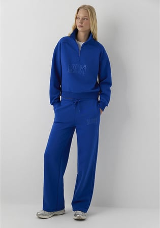 Mavi Logo Baskılı Mavi Sweatshirt 1S20130-70896