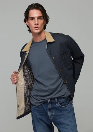 Bruin Classic Vinatge Kaplamalı Indigo Mavisi Denim Ceket 0121295-A7788