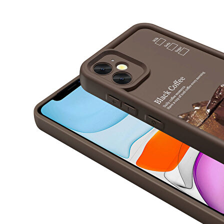 iPhone 12 Kılıf Kamera Korumalı Baskılı Arka Yüzey Klas Kapak