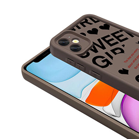 iPhone 12 Kılıf Kamera Korumalı Baskılı Arka Yüzey Klas Kapak