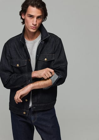 Caleb Classic Vintage Rinse Denim Ceket 0121290-A7779