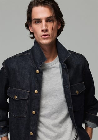 Caleb Classic Vintage Rinse Denim Ceket 0121290-A7779