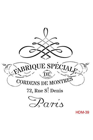 Hdm39 Home Dekor Midi Stencil (25x25)