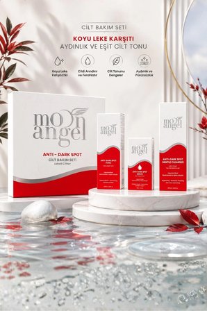  Anti Dark 3`lü Cilt Bakım Seti Lekeli Ciltler İçin Temizleyici Jel, Tonik ve Serum Seti