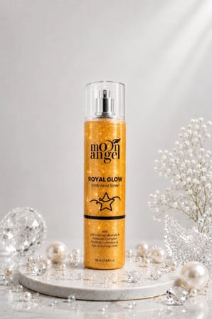  Royal Glow Simli Vücut Spreyi 250 ml Nemlendirici Işıltılı Body Mist