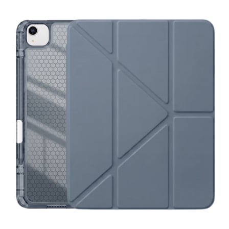 PS iPad Air 13 inç (M4)/(M3)/(M2) Tri Folding Standlı Kılıf - Gri