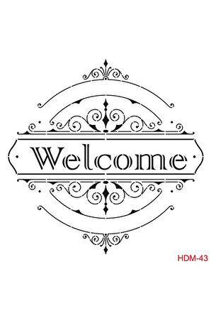 Hdm43 Home Dekor Midi Stencil (25x25)