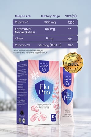Erbatab Soğuk Kış Paketi – FluPro + D3K2 + Propolis