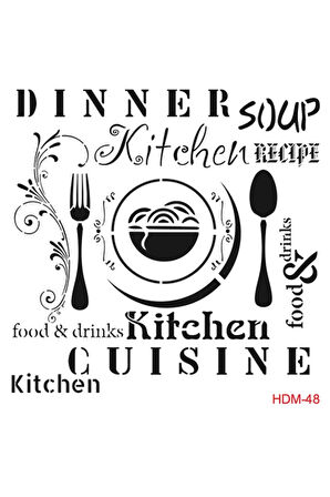 Hdm48 Home Dekor Midi Stencil (25x25)