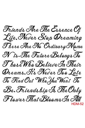 Hdm52 Home Dekor Midi Stencil (25x25)