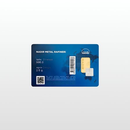 AltınDenizi Nadir 2.5 Gram Altın 0.995 (24 Ayar) Külçe Altın