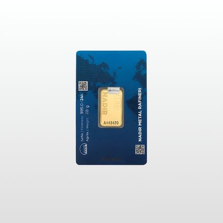 AltınDenizi Nadir 20 Gram Altın 0.995 (24 Ayar) Külçe Altın
