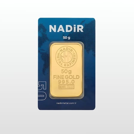 AltınDenizi Nadir 50 Gram Altın 0.995 (24 Ayar) Külçe Altın
