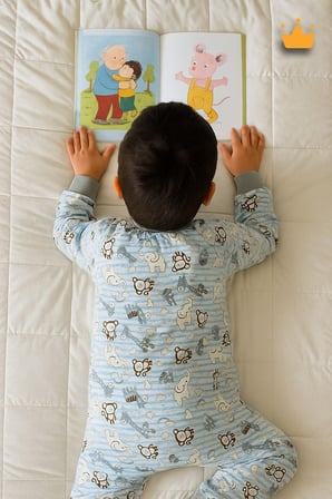 2.5 Tog Yorgan Gerektirmeyen Kalın Elyaf Dolgulu Çocuk Uyku Tulumu Pamuk Astarlı Unisex 6020