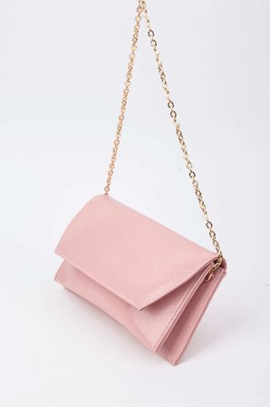 Kadın Pudra Zarf Tasarım 2 Bölmeli Mini Zincir Askılı Çıt Çıt Kapama Clutch Ve El Çantası