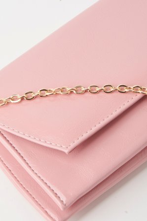 Kadın Pudra Zarf Tasarım 2 Bölmeli Mini Zincir Askılı Çıt Çıt Kapama Clutch Ve El Çantası