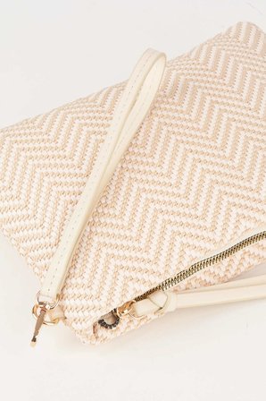 Kadın Bellis Balık Sırtı Krem Astarlı Bilek Askılı Portföy El Ve Clutch Çanta