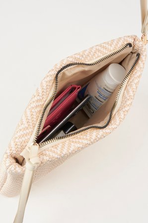 Kadın Bellis Balık Sırtı Krem Astarlı Bilek Askılı Portföy El Ve Clutch Çanta