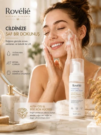 HYDRATING FACE CARE FOAM ALTIN OTU BİTKİ KÖK HÜCRESİ Yeni Nesil Nemlendirici & Yatıştırıcı Yüz Bakım Köpüğü