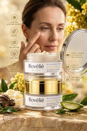 REVITALIZING EYE CREAM ALTIN OTU BİTKİ KÖK HÜCRESİ Yeni Nesil Göz Çevresi Bakım Krem 