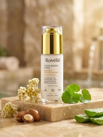HYDRA BARRIER CREAM ALTIN OTU BİTKİ KÖK HÜCRESİ Yeni Nesil Nem Bariyeri Destekleyici Bakım Kremi