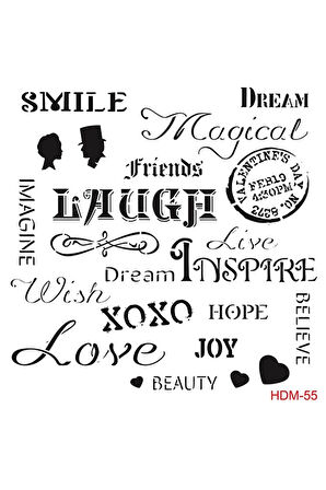 Hdm55 Home Dekor Midi Stencil (25x25)