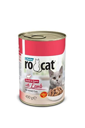 Ro-cat Kuzu Etli Yetişkin Kedi Konservesi 400 Gr x 6 adet