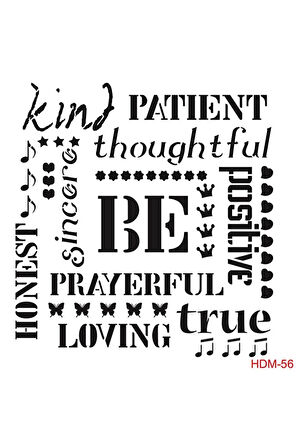 Hdm56 Home Dekor Midi Stencil (25x25)