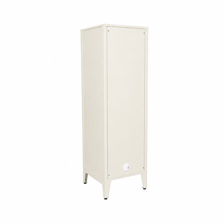 Alfafonet Ziglat Serisi Kilitli Metal Home Office Dolabı Metal Kapaklı Mat Beyaz 450x1500x450 mm